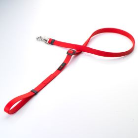 Lead - Boss Adjustable, 3/4" wide - 4 to 6 ft. long (Color: Red)