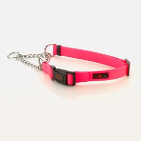 Collar - Play Martingale, 1" Wide - Large Adjustable - Fits neck - 18" to 22" (Color: Pink)