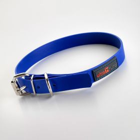 Collar - Play Regular Buckle, 1" Wide - Fits neck 16" to 20" (Color: Blue)